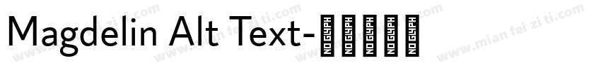 Magdelin Alt Text字体转换